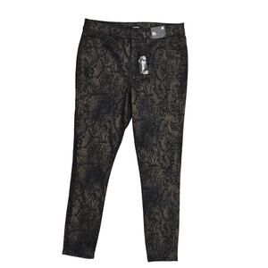 New Express Skinny Jeans Black Size 8R Cotton Blend Skinny Mid Rise